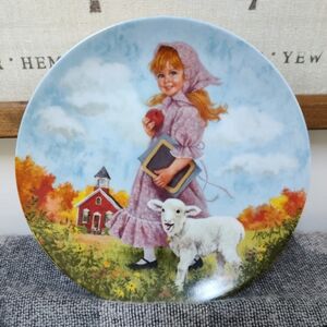 Mary Had a Little Lamb RECO Collectors Plate